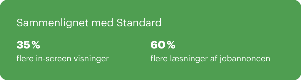 Premium-pakke gennemsnitlig effekt