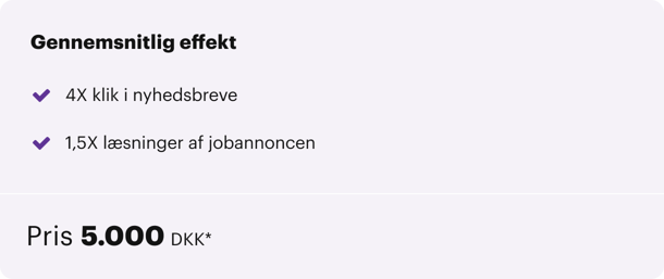 Ugens Job gennemsnitlig effekt